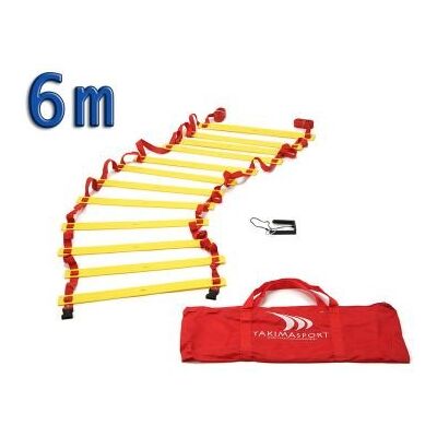 Yakimasport Drabinka Koordynacyjna 6 M 12 Szczebli Trening Zwinności I Szybkości Z Torbą Transportową Yakimasport Drabinka Koordynacyjna 6 M 12 Szczebli Trening Zwinności I Szybkości Z Torbą Transportową
