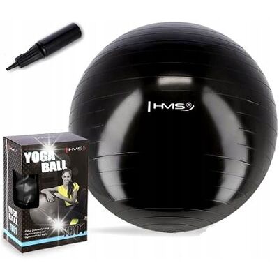 YB01 NEW 75CM BLACK PIŁKA GIMNASTYCZNA HMS DO ĆWICZEŃ YB01 NEW 75CM BLACK PIŁKA GIMNASTYCZNA HMS DO ĆWICZEŃ