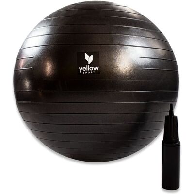 Inny producent YellowGYM ball piłka do ćwiczeń i rehabilitacji 65 cm Czarna Inny producent YellowGYM ball piłka do ćwiczeń i rehabilitacji 65 cm Czarna