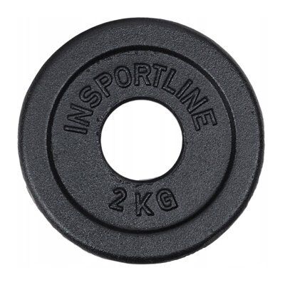inSPORTline - Castblack OL 2 kg - żeliwo - 50 mm - Hantla ciężarowa inSPORTline - Castblack OL 2 kg - żeliwo - 50 mm - Hantla ciężarowa