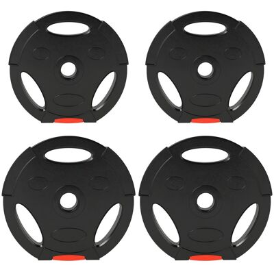 Zestaw 4 hantli SPORTNOW, 2 x 5 kg/7,5 kg, zestaw talerzy, talerze do sztangi 2,5 cm, otwór Ø 25 mm, kolor czarny Zestaw 4 hantli SPORTNOW, 2 x 5 kg/7,5 kg, zestaw talerzy, talerze do sztangi 2,5 cm, otwór Ø 25 mm, kolor czarny