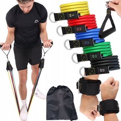 Mona ZESTAW 5 GUM OPOROWYCH EKSPANDERÓW SOLIDNE GUMY KARABŃCZYKI TRENING DOMU Mona ZESTAW 5 GUM OPOROWYCH EKSPANDERÓW SOLIDNE GUMY KARABŃCZYKI TRENING DOMU