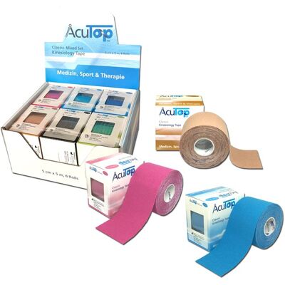 ZESTAW 6 ROLEK ORYGINAL KINESIOLOGY TAPE - 5X5 (SZEŚCIOPAK ACUTOP CLASSIC) ZESTAW 6 ROLEK ORYGINAL KINESIOLOGY TAPE - 5X5 (SZEŚCIOPAK ACUTOP CLASSIC)