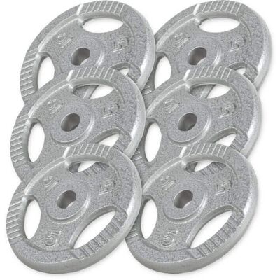 Gorilla Sports Gorilla Sport 6x5kg Żeliwne Talarki - Talarki z Żeliwa Gorilla Sports Gorilla Sport 6x5kg Żeliwne Talarki - Talarki z Żeliwa
