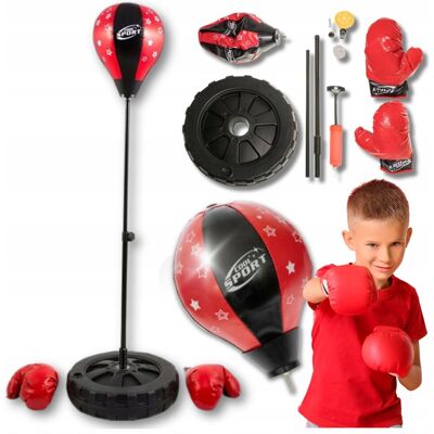 Zlaro Zestaw bokserski worek treningowy gruszka rękawice karate boks sporty walki Zlaro Zestaw bokserski worek treningowy gruszka rękawice karate boks sporty walki