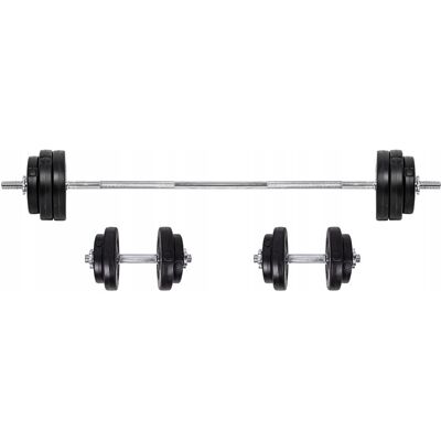 Zestaw gryf SZTANGA inSPORTline 3-50 kg obciążenia Zestaw gryf SZTANGA inSPORTline 3-50 kg obciążenia