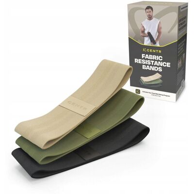 inna (Inny) Zestaw gum do ćwiczeń CENTR Fabric Resistance Bands inna (Inny) Zestaw gum do ćwiczeń CENTR Fabric Resistance Bands