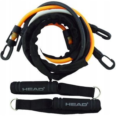 Zestaw Gum Do Ćwiczeń Ekspander Lina Taśma Oporowa Guma Head Fitness 3w1 Zestaw Gum Do Ćwiczeń Ekspander Lina Taśma Oporowa Guma Head Fitness 3w1