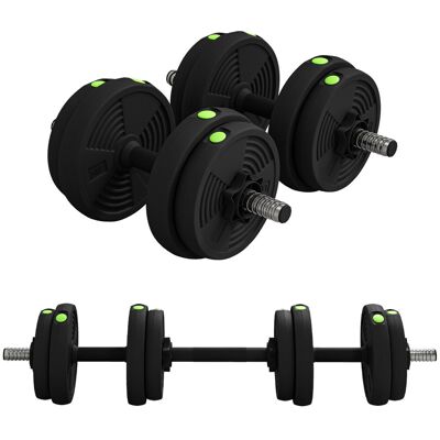 Zestaw hantli 2 w 1 SPORTNOW, 15 kg, regulowany zestaw hantli z 8 talerzami, do ćwiczeń siłowych, fitness, podnoszenia ciężarów, czarny Zestaw hantli 2 w 1 SPORTNOW, 15 kg, regulowany zestaw hantli z 8 talerzami, do ćwiczeń siłowych, fitness, podnoszenia ciężarów, czarny