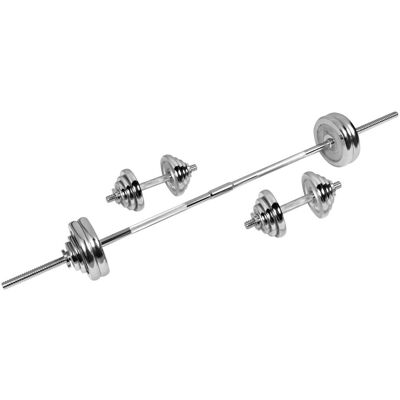 Zestaw hantli Alpin DB-50KG 2x22,5 kg walizka regulowane chrom gryf 1,5m Zestaw hantli Alpin DB-50KG 2x22,5 kg walizka regulowane chrom gryf 1,5m