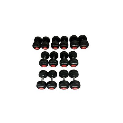 Zestaw hantli gumowanych UNDERFIT 2 x 10 - 25 kg 7 par (230 kg) siłownia Zestaw hantli gumowanych UNDERFIT 2 x 10 - 25 kg 7 par (230 kg) siłownia