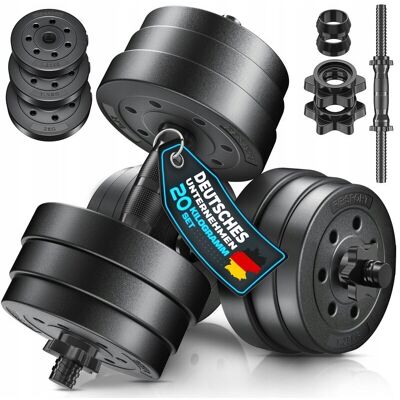 Inny producent Zestaw Hantli Regulowanych 20 Kg Obciążenia Trening Domowy 2 Gryfy Inny producent Zestaw Hantli Regulowanych 20 Kg Obciążenia Trening Domowy 2 Gryfy