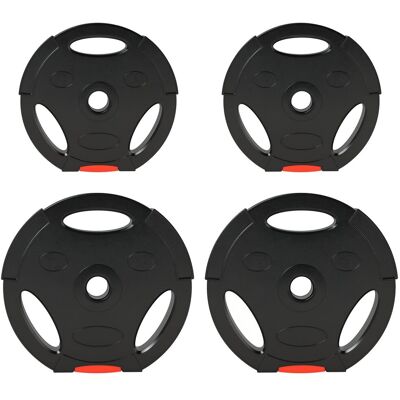 Zestaw hantli SPORTNOW 4-częściowy, 2 x obciążniki 5 kg/10 kg, zestaw talerzy, talerze do sztangi 2,5 cm, otwór Ø 25 mm, kolor czarny Zestaw hantli SPORTNOW 4-częściowy, 2 x obciążniki 5 kg/10 kg, zestaw talerzy, talerze do sztangi 2,5 cm, otwór Ø 25 mm, kolor czarny