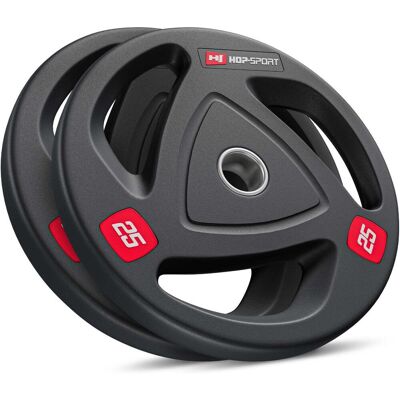 Hop-Sport Zestaw obciążeń olimpijskich 2x25kg Hop-Sport Zestaw obciążeń olimpijskich 2x25kg