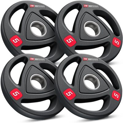 Hop-Sport Zestaw obciążeń olimpijskich, 4x5 kg Hop-Sport Zestaw obciążeń olimpijskich, 4x5 kg