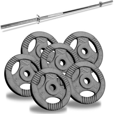 Sapphire Zestaw Obciążeń Żeliwnych Sztanga Master 36 Kg Sapphire Zestaw Obciążeń Żeliwnych Sztanga Master 36 Kg