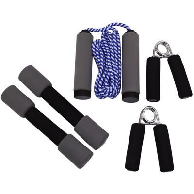 Zestaw fitness Master Lock - Hantle, Skakanka, Torba Zestaw fitness Master Lock - Hantle, Skakanka, Torba