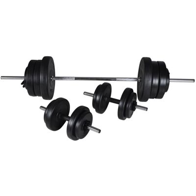 VMP Zestaw sztangi i 2 hantli, 60,5 kg VMP Zestaw sztangi i 2 hantli, 60,5 kg