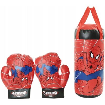 Pan i Pani Gadżet ZESTAW WOREK TRENINGOWY BOKSERSKI RĘKAWICE SPIDERMAN DLA DZIECI SPORT Pan i Pani Gadżet ZESTAW WOREK TRENINGOWY BOKSERSKI RĘKAWICE SPIDERMAN DLA DZIECI SPORT