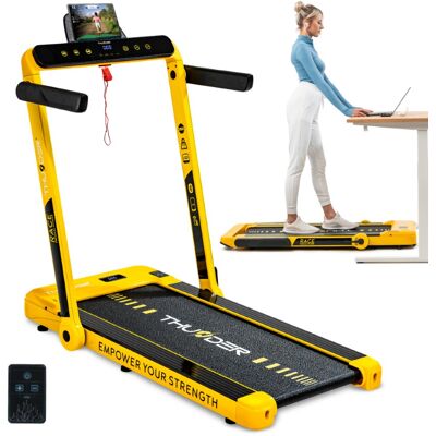 Bieżnia Elektryczna Thunder Race-Gold 14km/h Walkingpad Składana Aplikacja 130kg Bieżnia Elektryczna Thunder Race-Gold 14km/h Walkingpad Składana Aplikacja 130kg