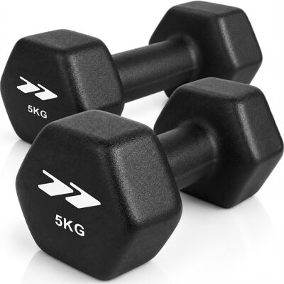 Maltec Hantle 2x5kg Neoprenowe Żeliwne Hantelki Do Ćwiczeń Fitness Czarne Easylift Maltec Hantle 2x5kg Neoprenowe Żeliwne Hantelki Do Ćwiczeń Fitness Czarne Easylift