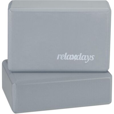 RELAXDAYS Klocki Do Jogi Zestaw 2 Szt. Twarda Pianka Antypoślizgowe Kostki Do Ćwiczeń RELAXDAYS Klocki Do Jogi Zestaw 2 Szt. Twarda Pianka Antypoślizgowe Kostki Do Ćwiczeń