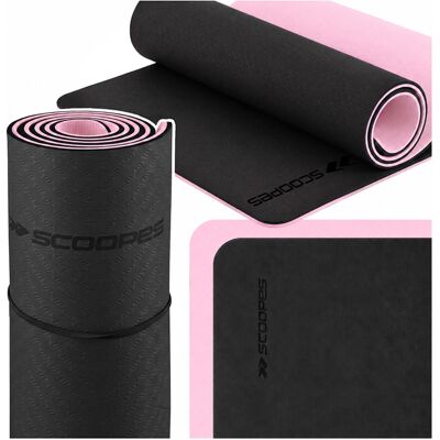 Maltec Mata Do Ćwiczeń Gruba Antypoślizgowa Joga Fitness Tpe Miękka Duża 183x61cm Maltec Mata Do Ćwiczeń Gruba Antypoślizgowa Joga Fitness Tpe Miękka Duża 183x61cm