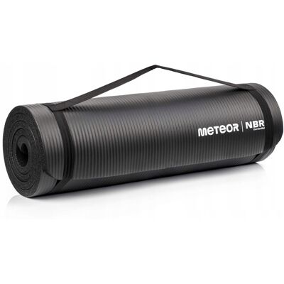Meteor Mata Do Ćwiczeń Jogi Gimnastyczna Treningowa Fitness Nbr 182x62x1,5 Zwijana Meteor Mata Do Ćwiczeń Jogi Gimnastyczna Treningowa Fitness Nbr 182x62x1,5 Zwijana