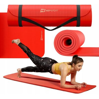 Hop-Sport Mata Fitness Nbr 1,5cm - Czerwona - 190x80cm Hop-Sport Mata Fitness Nbr 1,5cm - Czerwona - 190x80cm