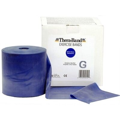 Thera-Band Taśma Guma Theraband Niebieska 1,5m Zestaw Ćwiczeń Thera-Band Taśma Guma Theraband Niebieska 1,5m Zestaw Ćwiczeń