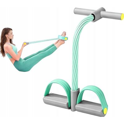 Inny producent Trenażer Brzucha Z Linką 6 Tubek Elastyczny Przyrząd Fitness Joga Inny producent Trenażer Brzucha Z Linką 6 Tubek Elastyczny Przyrząd Fitness Joga