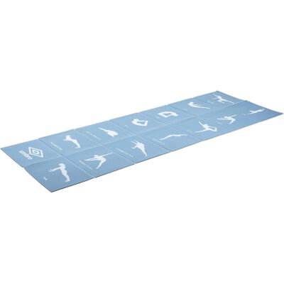 Umbro Składana Mata Gimnastyczna Do Jogi 174x62 Cm Antypoślizgowa Niebieska Umbro Składana Mata Gimnastyczna Do Jogi 174x62 Cm Antypoślizgowa Niebieska