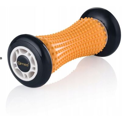 Wałek Z Wypustkami Qmed 17 Cm X 7 Cm Pomarańczowy Wałek Z Wypustkami Qmed 17 Cm X 7 Cm Pomarańczowy