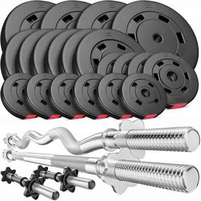 Hop-Sport Zestaw Obciążeń Premium 105kg Hop-Sport Zestaw Obciążeń Premium 105kg