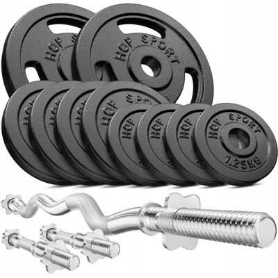 Zestaw Obciążeń Strong 37kg - Wytrzymałe talerze z żeliwa Zestaw Obciążeń Strong 37kg - Wytrzymałe talerze z żeliwa