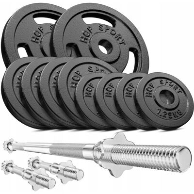 Zestaw Obciążeń Strong 39kg - Trwałe odlewany żeliwo, chromowane pręty Zestaw Obciążeń Strong 39kg - Trwałe odlewany żeliwo, chromowane pręty