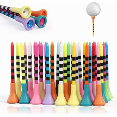 Inny producent KOŁKI GOLFOWE 60 SZTUK 83MM PLASTIKOWE KOLOROWE TEE SOLIDNE TRWAŁE Inny producent KOŁKI GOLFOWE 60 SZTUK 83MM PLASTIKOWE KOLOROWE TEE SOLIDNE TRWAŁE