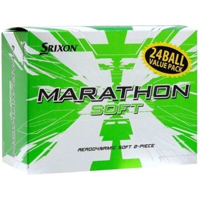 Piłki golfowe Srixon Marathon Soft - 24 sztuki - Białe - Odległość Piłki golfowe Srixon Marathon Soft - 24 sztuki - Białe - Odległość