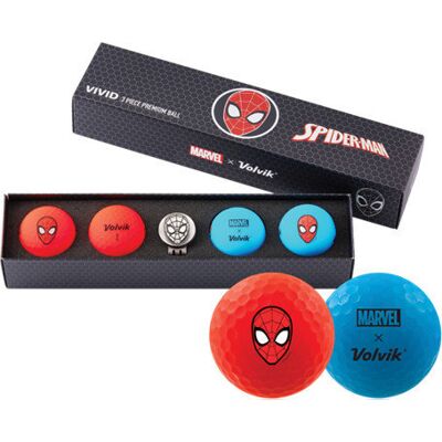 Piłki golfowe Volvik Marvel Spider Man - Dystans i Widoczność Piłki golfowe Volvik Marvel Spider Man - Dystans i Widoczność