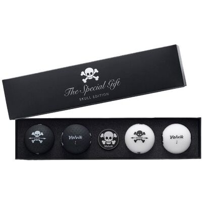 Zestaw 4 piłek golfowych Skull Edition Jasnożółte - Piłki golfowe Zestaw 4 piłek golfowych Skull Edition Jasnożółte - Piłki golfowe