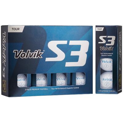 Piłki golfowe VOLVIK TOUR S3 (białe) Piłki golfowe VOLVIK TOUR S3 (białe)