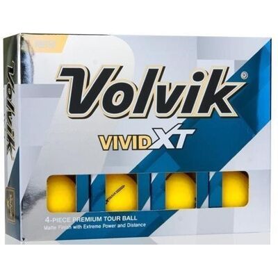 Piłki golfowe VOLVIK VIVID XT (żółty mat) Piłki golfowe VOLVIK VIVID XT (żółty mat)