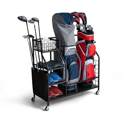 COSTWAY Wózek Na Torby Golfowe Organizer Na Sprzęt Golfowy COSTWAY Wózek Na Torby Golfowe Organizer Na Sprzęt Golfowy