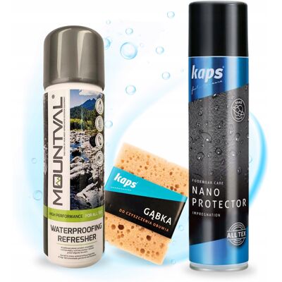 Nano Protector I Gąbka Do Butów Z Płynem Piorącym Zestaw 3w1 Kaps Nano Protector I Gąbka Do Butów Z Płynem Piorącym Zestaw 3w1 Kaps