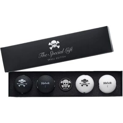 Zestaw 4 piłek golfowych Skull Edition Jasnożółte - Piłki golfowe Zestaw 4 piłek golfowych Skull Edition Jasnożółte - Piłki golfowe