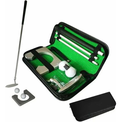 Inny producent Putter Treningowy Golfowy 88 Cm Zielony Z Piłkami I Torbą Inny producent Putter Treningowy Golfowy 88 Cm Zielony Z Piłkami I Torbą
