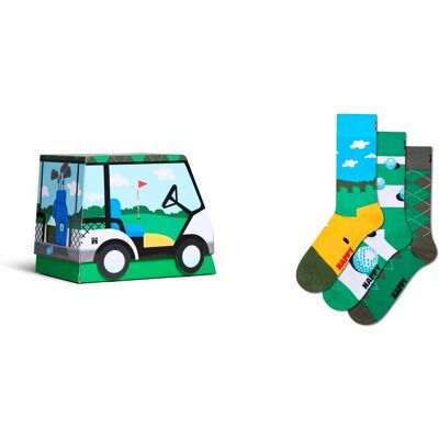 Inny producent Skarpetki golfowe bawełniane 3 pary zielone 36-40 zestaw prezentowy Inny producent Skarpetki golfowe bawełniane 3 pary zielone 36-40 zestaw prezentowy
