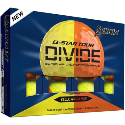 Srixon Q-Star Tour Divide Piłki Golfowe Żółto-Pomarańczowe 6 Szt Srixon Q-Star Tour Divide Piłki Golfowe Żółto-Pomarańczowe 6 Szt