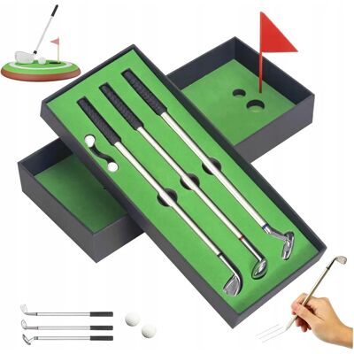Inny producent Zestaw 3 Długopisów Dla Golfisty Mini Golf Kije Do Golfa Pole Golfowe Inny producent Zestaw 3 Długopisów Dla Golfisty Mini Golf Kije Do Golfa Pole Golfowe