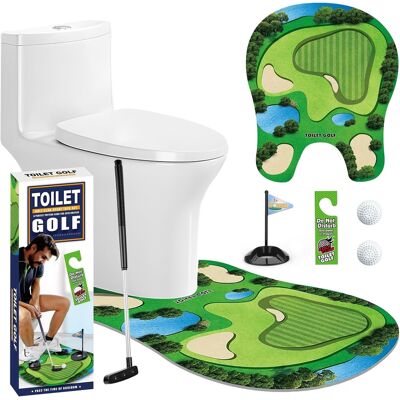 Inny producent Zestaw do golfa toaletowego mini golf z kijem i piłkami dla dorosłych Inny producent Zestaw do golfa toaletowego mini golf z kijem i piłkami dla dorosłych